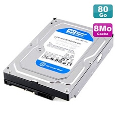 Disque dur 80go sata 3.5' caviar blue wd800aajs-75m0a0 7200rpm 8mo