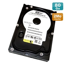 Disque dur 80go sata 3.5' caviar wd800bd-00mra1 7200rpm 2mo
