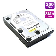 Disque dur 250go sata 3.5' av wd2500avjs-63tba0 7200rpm 8mo