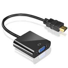 Adaptateur convertisseur HDMI vers VGA Noir de Vshop