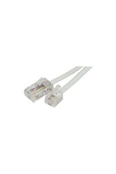 Câbles ADSL GENERIQUE Cable téléphonique RJ11 vers RJ45 3 mètres blanc de Vshop