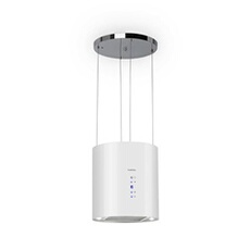 Barett - Hotte - hotte îlot - largeur : 35 cm - profondeur : 35 cm - recyclage - blanc