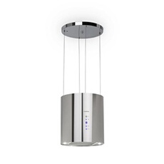 Beret - Hotte - hotte îlot - largeur : 35 cm - profondeur : 35 cm - recyclage - inox brossé