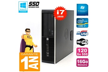 PC De Bureau HP PC HP Compaq 8300 Sff Core i7-2600 Ram 16Go Disque 120Go SSD Graveur Dvd WiFi W7