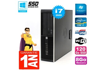 Pc De Bureau Hp Pc Hp Compaq 8300 Sff Core I7-2600 Ram 8Go Disque 120 Go Ssd Graveur Dvd Wifi W7