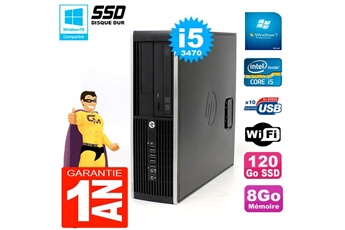 PC De Bureau HP PC HP Compaq 8300 Sff Core i5-3470 Ram 8Go Disque 120 Go SSD Graveur Dvd WiFi W7