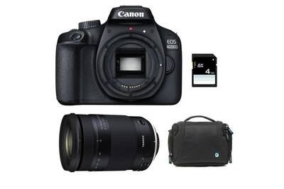 Appareil Photo Reflex Canon Eos 4000d Tamron 18 400 Vc Sac
