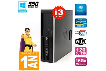 PC De Bureau HP PC HP Compaq 8300 Sff Core I3-3220 Ram 16Go Disque 120Go SSD Graveur Dvd WiFi W7