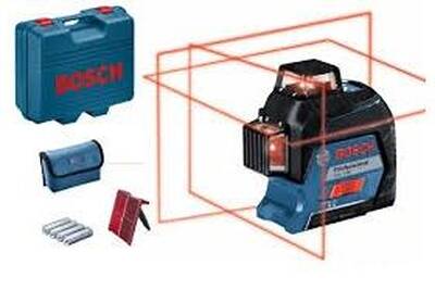 Telemetre Laser Bosch Laser 3 Croix 360 Gll 3 80 Livre En Coffret