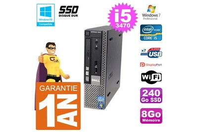 Unite Centrale Dell Mini Pc Dell 7010 Ultra Usff Core I5 3470 Ram 8go 240go Ssd Wifi W7 Darty Unite Centrale Dell Mini Pc Dell 7010 Ultra Usff Core I5 3470 Ram 8go 240go Ssd Wifi W7 Darty