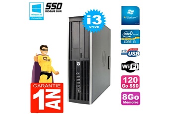 PC De Bureau HP PC HP Compaq 8200 Sff Core I3-2120 Ram 8Go Disque 120 Go SSD Graveur Dvd WiFi W7