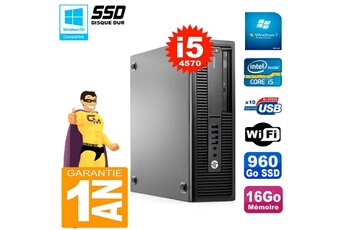 PC De Bureau HP PC HP Elitedesk 800 G1 Sff Core i5-4570 Ram 16Go 960 Go SSD Graveur Dvd WiFi W7
