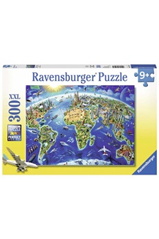 Puzzle Ravensburger Carte des monuments du monde