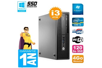 Pc De Bureau Hp Pc Hp Elitedesk 800 G1 Sff Core I3-4130 4Go Disque 120Go Ssd Graveur Dvd Wifi W7
