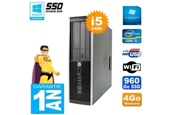 Pc De Bureau Hp Pc Hp Compaq 8200 Sff Core I5-2400 Ram 4Go Disque 960 Go Ssd Graveur Dvd Wifi W7