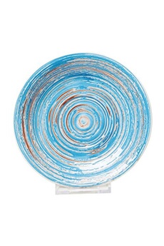 cuisine art de la table kare design assiettes swirl blue 19cm set de 4