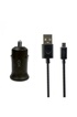 KSIX Chargeur De Voiture 2,1a + Cable Micro Usb Noir photo 1