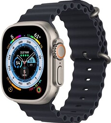 Coque et étui téléphone mobile XEPTIO Bracelet noir Compatible avec Apple Watch ULTRA 49mm