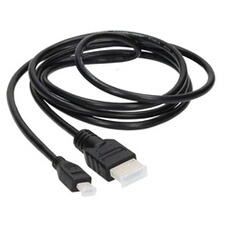Câble adaptateurMicro HDMI vers HDMI 1080p Full HD type D vers type A Haute Vitesse Avec Ethernet 2 m