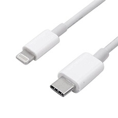 Câble USB type C vers Lightning, mâle vers Lightning synchronisation de données et chargeur Cordon connecteur adaptateur 1 m, pour Apple iPhone X