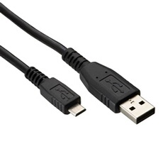 Câble Data Micro USB male et USB male 1,8 mètres
