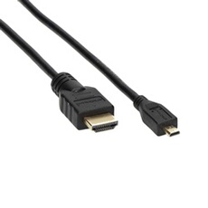 Câble Micro HDMI Mâle vers HDMI Mâle Supporte 3D Ethernet ARC pour GoPro HERO6 Black/ HERO5 Black, Asus T100/ Zenbook UX330UA, Lenovo Yoga 710 (2M)