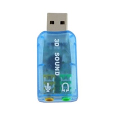 Adaptateur Clé USB Carte Son Externe pour Micro et Casque Audio
