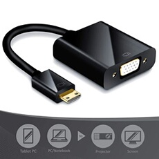 Convertisseur Mini-HDMI (type C) vers VGA