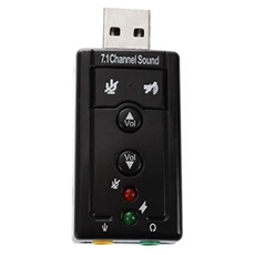 Carte son USB 7.1 externe son 3D Surround dynamique touches fonctionnelles comprises