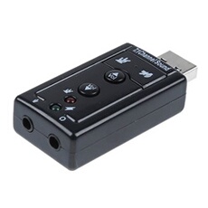 Adaptateur audio Carte son externe USB 7.1 USB Virtual Carte audio