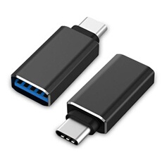 USB Type-C mâle vers USB 3.0 femelle Connecteur pour Samsung Galaxy S9/S9 Plus/S8/S8+/A3 2017/A5 2017/A8 2018, Huawei P10/P10 Plus/P9/P9 Plus/Honor
