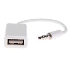 AUX mâles fiche Audio Jack de 3,5 mm pour câble adaptateur USB 2.0 convertisseur femelle cordon voiture MP3