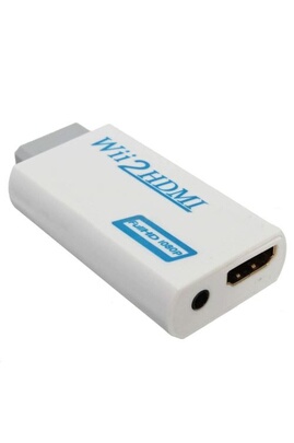 Adaptateur et convertisseur Ineck ® Adaptateur Convertisseur Vidéo Full HD Adaptateur  Convertisseur pour Wii Vers HDMI 720P/1080P Wii Vers HDMI Sortie Jack Audio  3,5mm