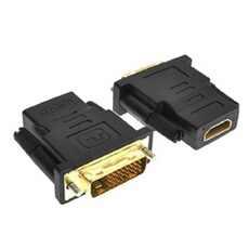 adaptateur DVI vers HDMI fiche DVI mâle (24+1) vers prise HDMI femelle HD TV 1080p 3D Ready vidéoprojecteur PS3 etc.