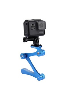 Accessoires pour caméra sport Puluz CNC Foldable Selfie Stick Handheld Grip for GoPro NEW HERO /HERO6 /5 /5 Session /4 Session /4 /3+ /3 /2 /1(Blue)