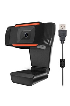 Webcam Allshopstock (#142) 12.0 Mega Pixels HD 360 Degree WebCam USB 2.0 PC Camera with Microphone(Orange)