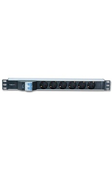 Câbles vidéo TECHLY Multiprise pour rack 19 6 places avec magnéto-thermique type allemand 100471