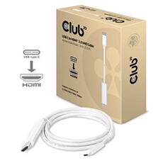 CLUB3D USB C to HDMI 2.0 UHD Cable Active 1.8 M./5.9 Ft.