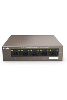 Switch de Bureau 5 Ports 10/100Mbps Base-TX RJ45 - TEF1105P-4-63W, POE Switch Ethernet, ,Switch Poe 4 Ports, plug&play