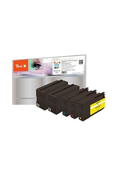 Cartouche d'encre Peach Spar Pack Plus - Pack de 5 - Capacité XL - noir, jaune, cyan, magenta - compatible - cartouche d'encre (alternative pour : HP 950XL, HP 951XL) - pour