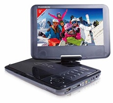 Combiné lecteur DVD THP369 9" Noir