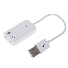 VSHOP Adaptateur audio USB externe carte son stéréo avec 3. 5 mm jack, casque et micro 7. 1 son canal pour Windows, Mac, Linux, PC, ordinateurs