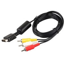 VSHOP RCA câble AV pour Sony PlayStation PS1 PS2 PS3 Slim