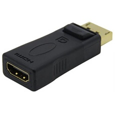 VSHOP Adaptateur Displayport vers HDMI avec retransmission audio Connecteur DP pour prise HDMI Idéal pour les produits Apple / Ordinateur etc. Full