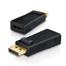 VSHOP Adaptateur Audio et Vidéo display port male vers HDMI femelle - haute définition 1080p