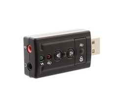 VSHOP Adaptateur De Carte Son Audio Externe Usb 7.1ch Virtuel 3d Pour Pc Portable