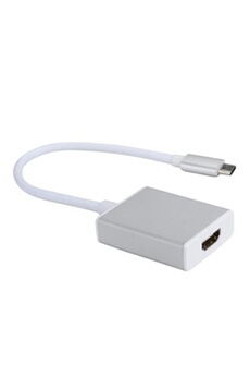 VSHOP  USB 3.1 Type C (USB C) à l'adaptateur HDMI Adaptateur USB C vers HDMI Connecteur Type C mâle vers HDMI femelle pour Apple Le nouveau MacBook