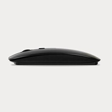 VSHOP Souris Sans Fil Ultra Mince Optique pour PC, Ordinateur Portable, Ordinateur de Bureau , Compatible avec Windows Linux Vista - Noir