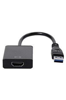 Adaptateur et convertisseur GENERIQUE VSHOP Adaptateur Convertisseur USB 3.0 vers HDMI HD 1080P pour PC, PC Portable, Ordinateur Portable avec Windows 7 8 10