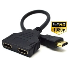 VSHOP 2 Port HDMI Switch, Full HD 1080P HDMI Commutateur Distributeur 2 à 1 Flexible 2 x Entrées 1 x Sortie Dolby True HD Audio pour TV HD, PS3,